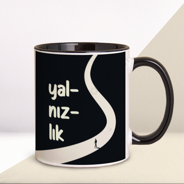 Yalnızlık Tasarımlı Kupa online tasarla