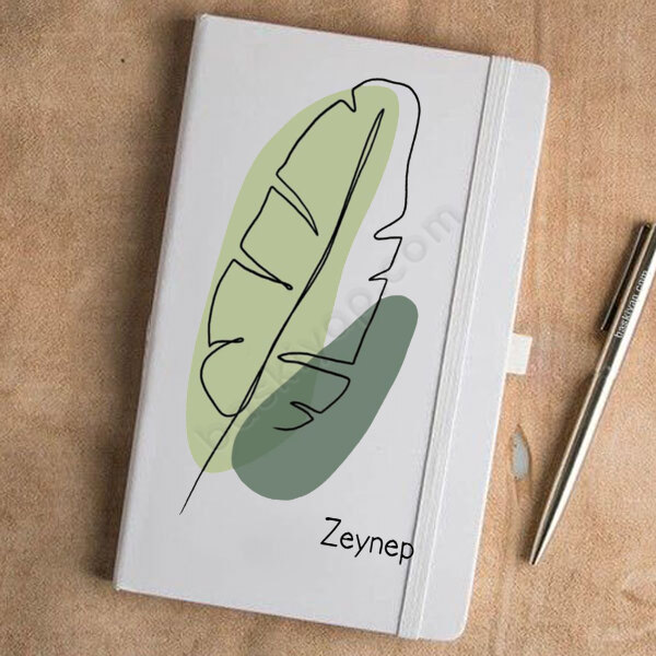 Yaprak Desenli Ajanda online tasarla