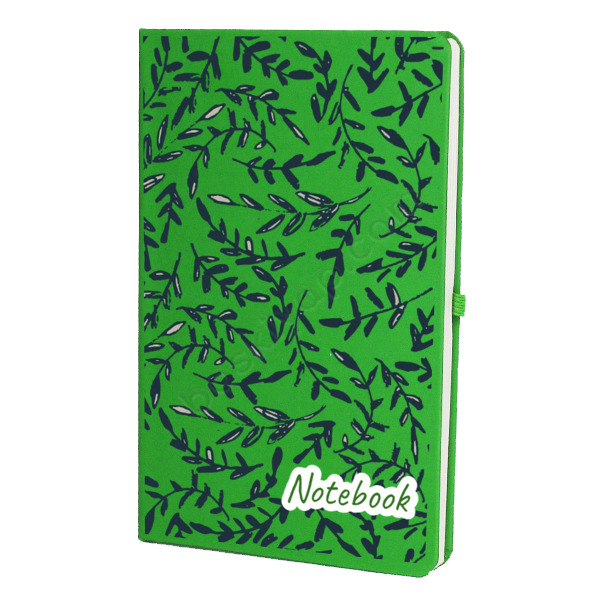 Yaprak Desenli Yeşil Ajanda online tasarla