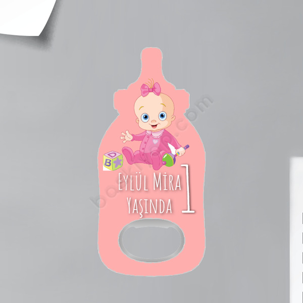 Yaş Konseptli Biberon Magnet Açacak online tasarla