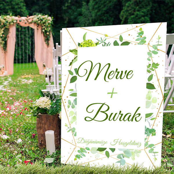 Yeşil Atın Çerçeveli Ayaklı Pano online tasarla