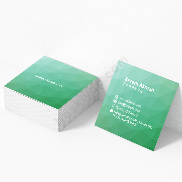 Yeşil Pedagog Kartvizit online tasarla