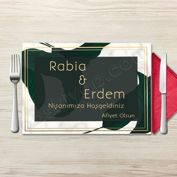 Yeşil Yapraklı online tasarla