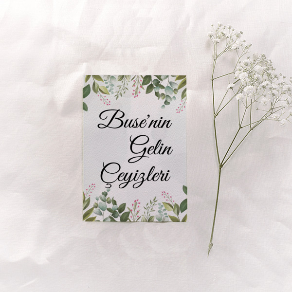 Yeşil Yapraklı online tasarla