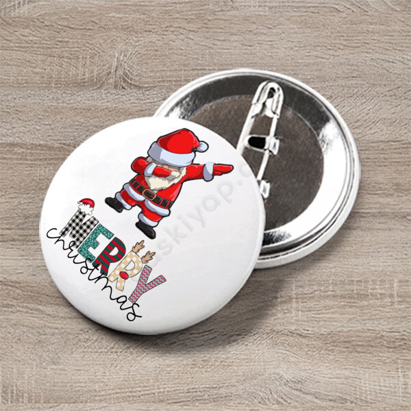 Yılbaşı Buton Rozet - Kendin Tasarla 44 Mm online tasarla