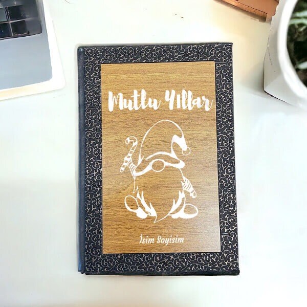 Yılbaşı-Cüce Tasarımlı Ahşap Lazer Kazıma online tasarla