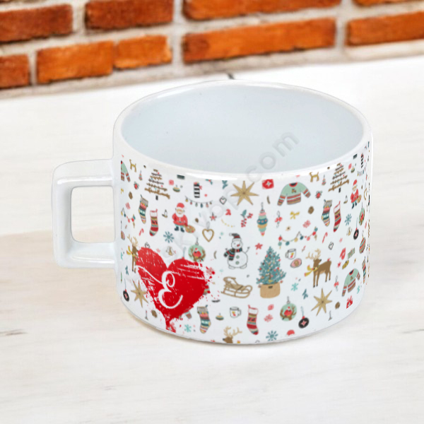 Yılbaşı Konseptli 2 Nescafe Fincanı online tasarla