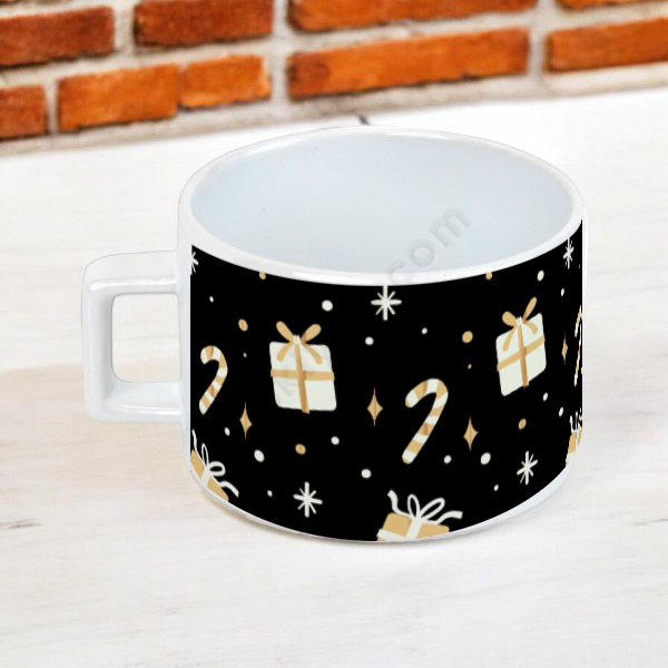 Yılbaşı Konseptli 5 Nescafe Fincanı online tasarla