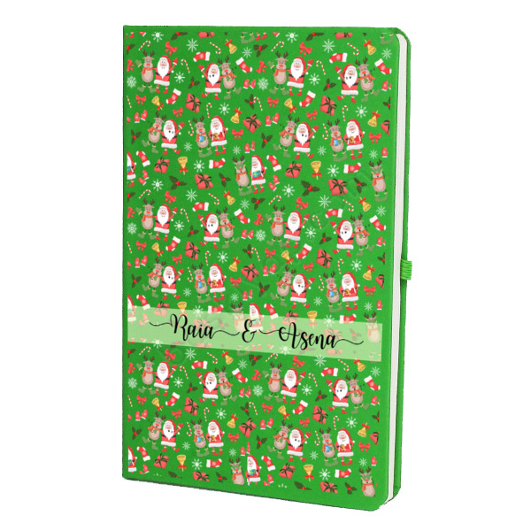 Yılbaşı Konseptli Yeşil Ajanda Defter – Tarihsiz Çizgili Yeşil Ajanda/Defter 13X21Cm tasarımı