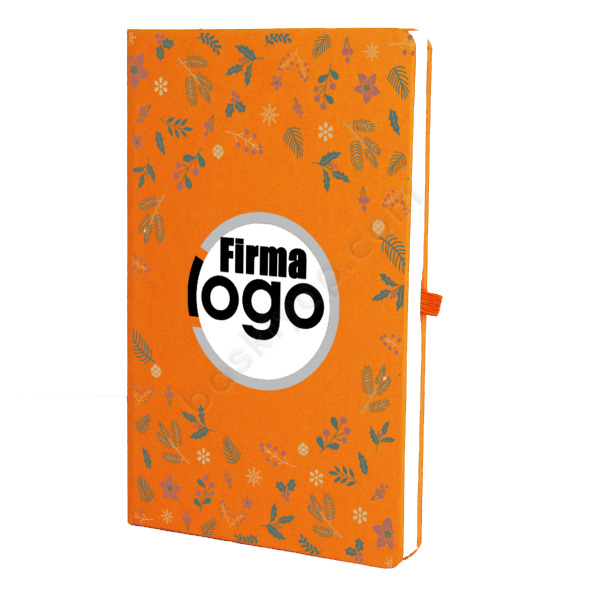 Yılbaşı Süsleri Tasarım Turuncu Ajanda Defter – Tarihsiz Çizgili Turuncu Ajanda/Defter 13X21Cm tasarımı