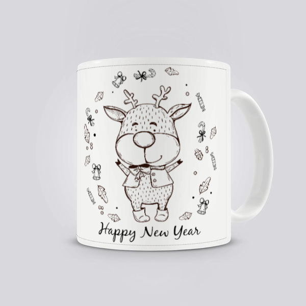 Yılbaşı Tasarım Kupa online tasarla