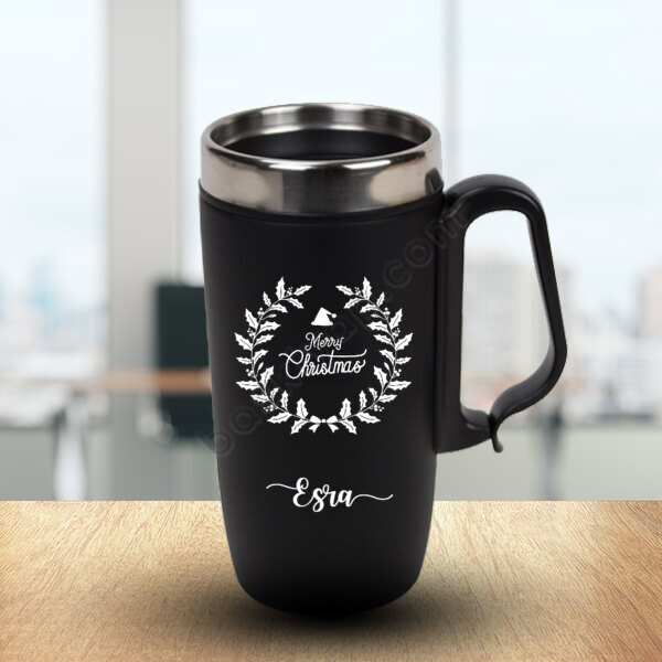 Yılbaşı Tasarımlı Termos online tasarla