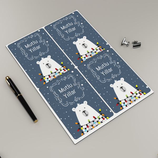 Yılbaşına Özel Dilek Etiketleri 3 online tasarla