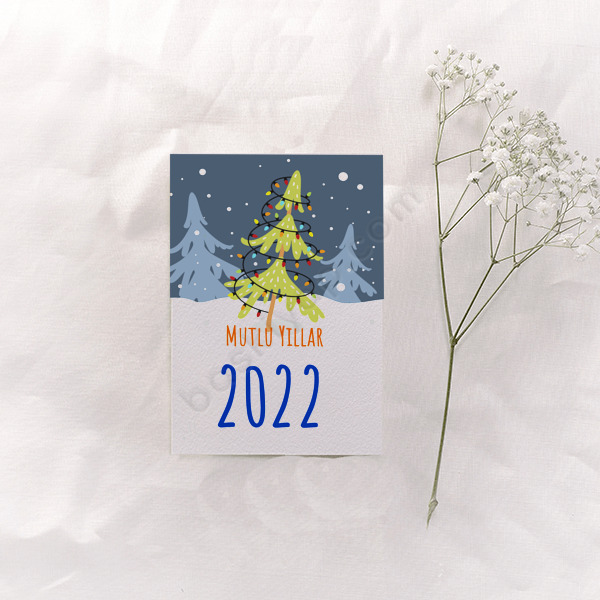 Yılbaşına Özel Dilek Kartı online tasarla