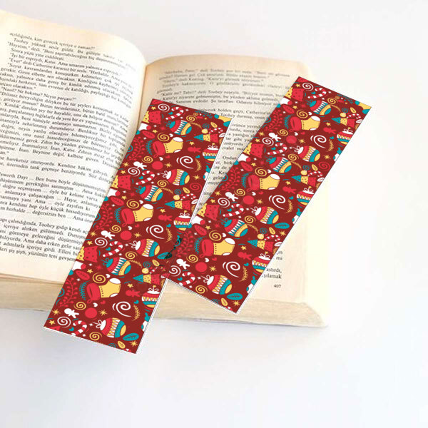 Yılbaşına Tasarımlı Kitap Ayracı online tasarla