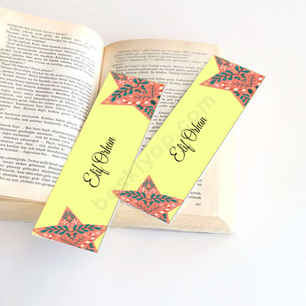 Yıldız Tasarımlı Kitap Ayracı online tasarla