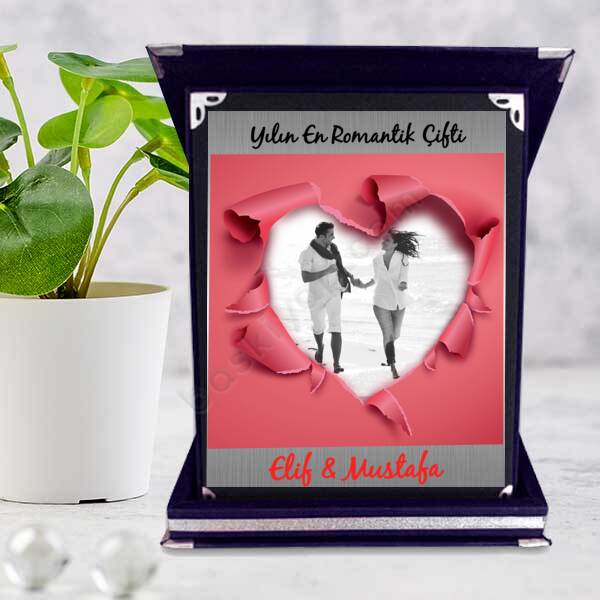 Yılın En Romantik Çifti Plaket online tasarla