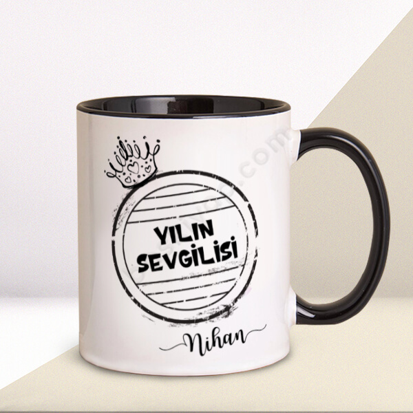 Yılın Sevgilisi Tasarımlı Kupa online tasarla