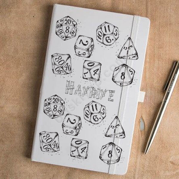 Zar Desenli Beyaz Ajanda online tasarla